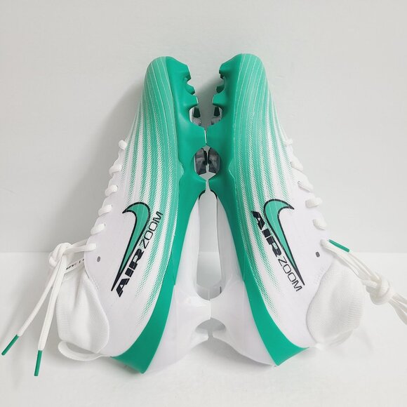 NEW Nike Air Zoom Vapor Pro 1 Football Cleats HM8850-100 Size 8.5 White Green #1 main image 6